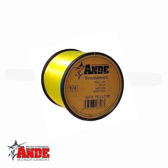 Ande Tournament Monofilament Line 1/4-lb. Spool - 30-lb. - Yellow