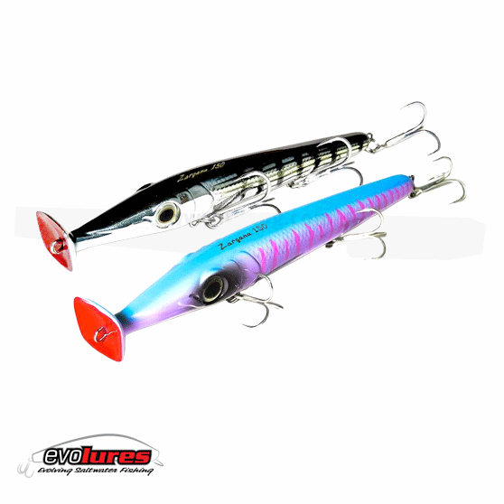 fishing lure Evolures ZARGANA 150F silver gar top water Fishing Minnow,kingfish 