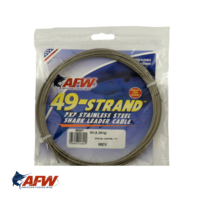 AFW 49-Strand Stainless Wire Silver 800lb [30ft]