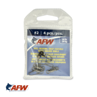 AFW Ball-Bearing Snap Swivels #2 | 44lb [4pk]