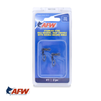 AFW SS Ball-Bearing Snap Swivels #1 | 70lb [2pk]