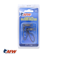 AFW SS Ball-Bearing Snap Swivels #7 | 400lb [2pk]