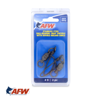 AFW SS Ball-Bearing Snap Swivels #9 | 450lb [2pk]