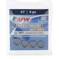 AFW Mighty Mini SS Split Rings #7 [4pk]