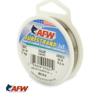 AFW Surfstrand 1x7 Uncoated Wire Camo 15lb [30ft]