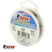 AFW Surfstrand 1x7 Uncoated Wire Camo 40lb [30ft]