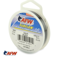 AFW Surflon 1x7 Nylon-Coated Wire Black 10lb [30ft]