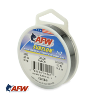 AFW Surflon 1x7 Nylon-Coated Wire Black 20lb [30ft]