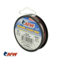 AFW Bleeding 1x7 Nylon-Coated Wire Red 210lb [30ft]