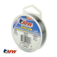AFW Surflon 1x7 Nylon-Coated Wire Black 30lb [30ft]