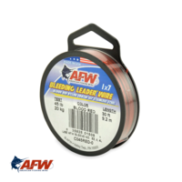 AFW Bleeding 1x7 Nylon-Coated Wire Red 45lb [30ft]