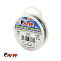 AFW Surflon Micro Supreme 7x7 Nylon-Coated Wire Black 20lb [5m]