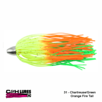 C&H LURES King Buster 31 | Chartreuse/Green/Orange Fire Tail [3pk]