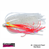 C&H LURES King Buster 40 | Iridescent Pearl/Red Mylar [3pk]