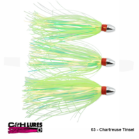C&H LURES Pearl Baby 03 | Chartreuse Tinsel [3pk]