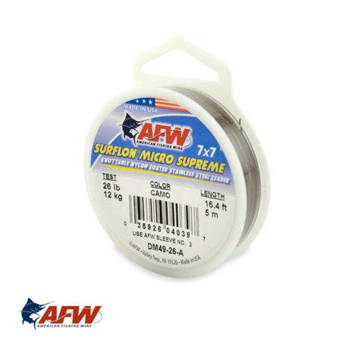 AFW Surflon Micro Supreme 7x7 Nylon-Coated Wire Camo [5m]